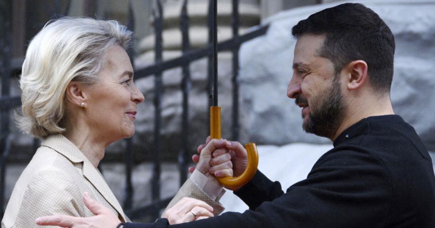 Ursula-von-der-Leyen-Volodymyr-Zelensky L’Europe des valeurs et l’Europe des voleurs !