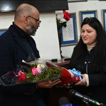 SNJT | Réception en l&rsquo;honneur Chadha Haj Mbarek après sa libération