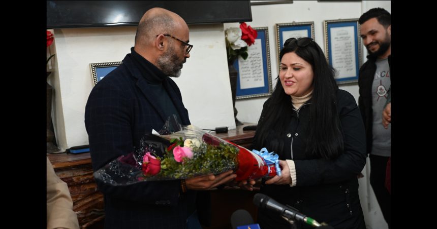 SNJT | Réception en l&rsquo;honneur Chadha Haj Mbarek après sa libération