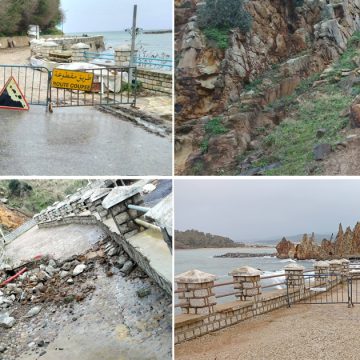 Tabarka | Fermeture préventive de la route touristique suite à un glissement de terrain