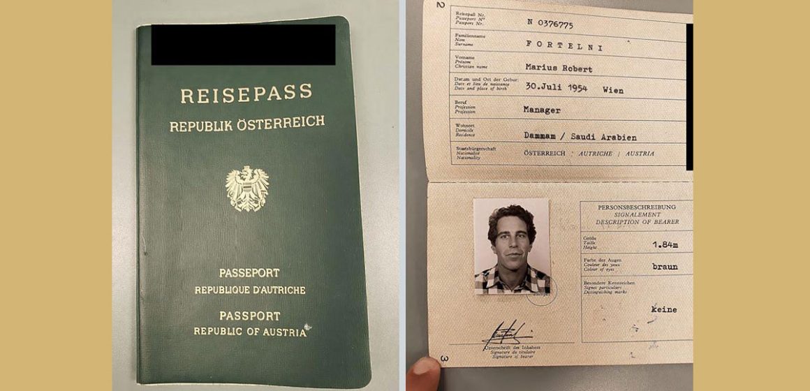 Epstein-Passeport-autrichien Le faux passeport autrichien d’Epstein et le Mossad !