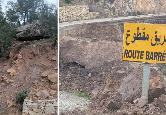 Hammam Bourguiba | Risques d’éboulements et appels à la vigilance sur les routes