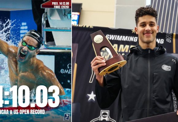 Historique | Ahmed Jaouadi s&rsquo;offre l&rsquo;or et un record du monde de légende en NCAA