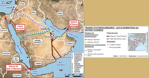 Oleoducs-et-gazoducs-Pays-du-Golge Détroit d’Ormuz | Les pipelines saoudien et émirati sont-ils une alternative ?