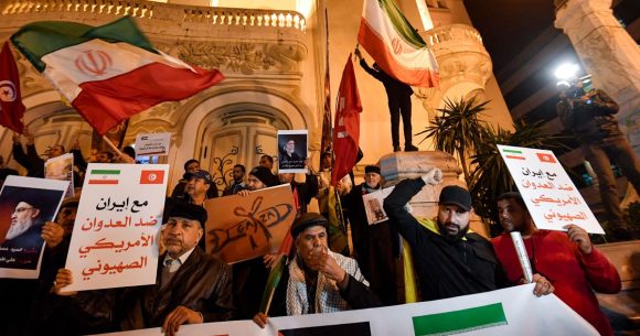 Tunisiens-manifestent-contre-la-guerre-en-Iran-Fethi-Belaid Manifestation à Tunis contre la guerre en Iran