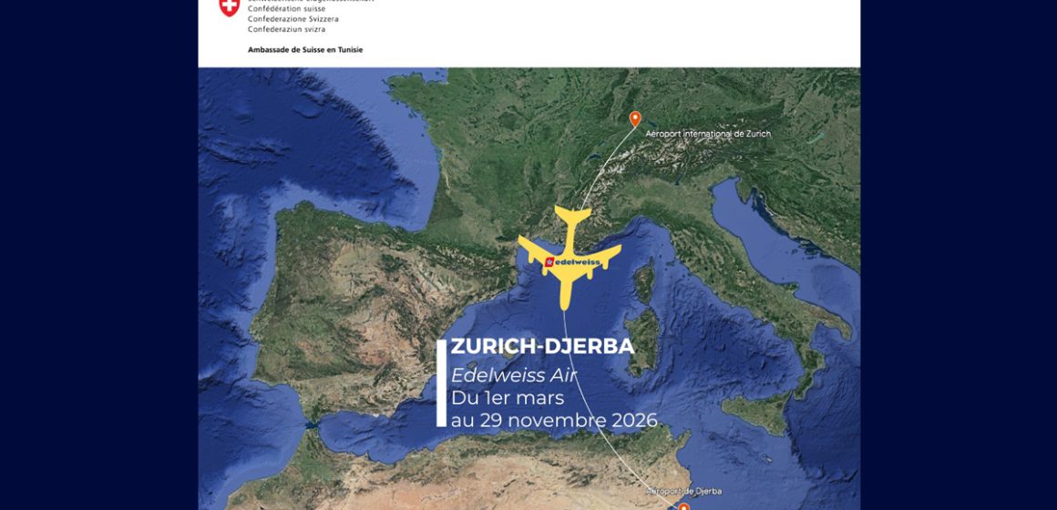 Tunisie-Suisse | Nouvelle ligne directe Zurich-Djerba