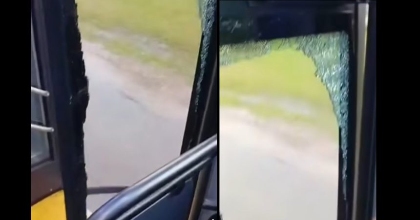 bus vandalisé Nabeul | Un bus neuf visé par des jets de pierres