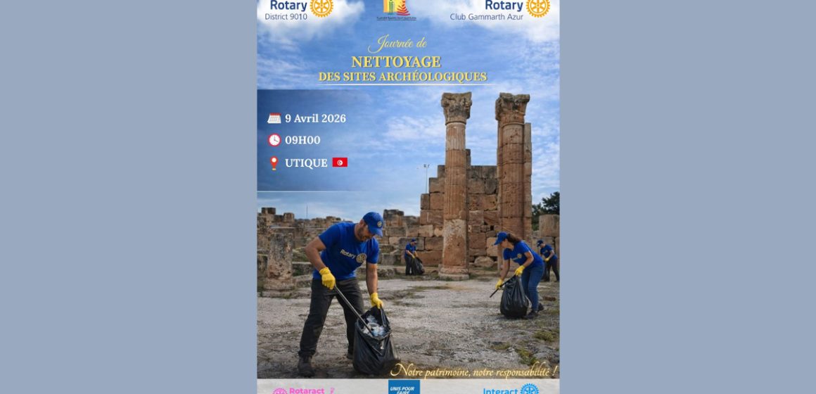 ​Patrimoine | Journée volontaire de nettoyage et d&rsquo;entretien du site archéologique d&rsquo;Utique