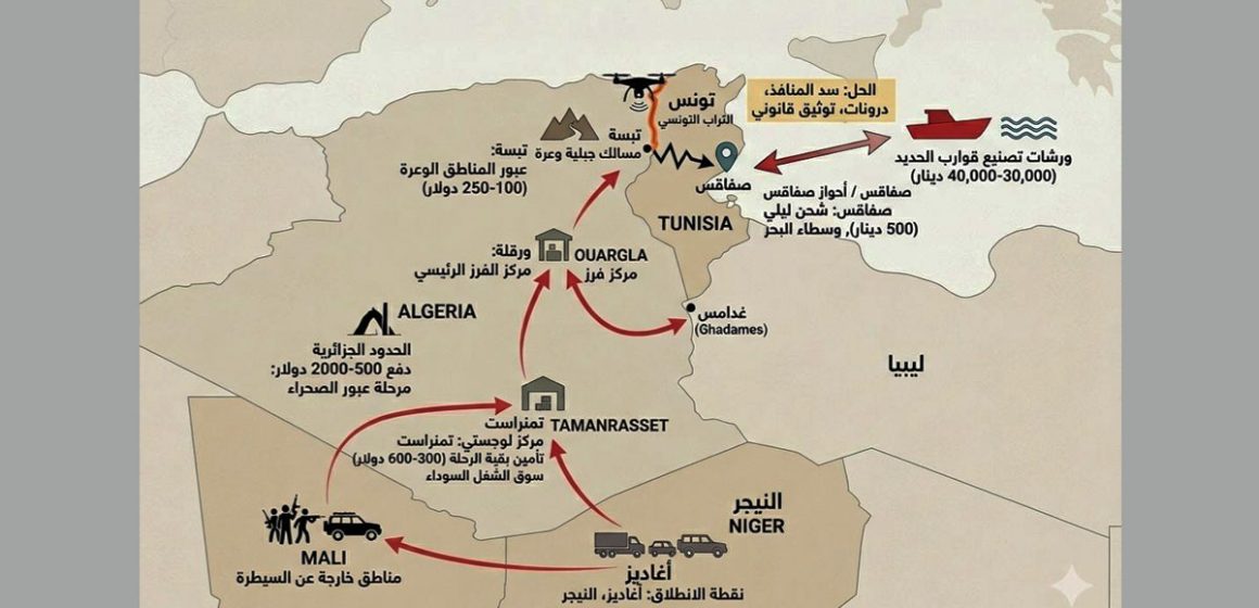 Le Sahara et le trafic d’êtres humains vers la Tunisie