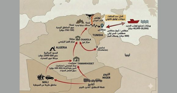 Le Sahara et le trafic d’êtres humains vers la Tunisie