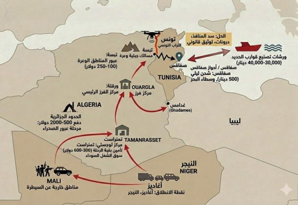 Le Sahara et le trafic d’êtres humains vers la Tunisie
