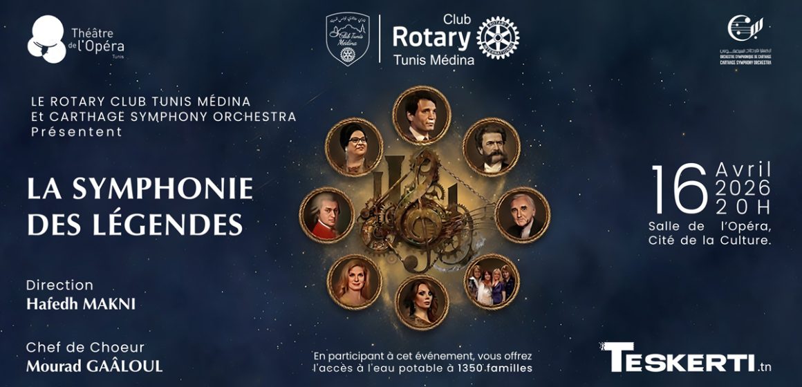 Concert caritatif | La symphonie des légendes, voyage musical inédit à l&rsquo;Opéra de Tunis