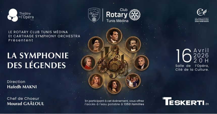 Concert caritatif | La symphonie des légendes, voyage musical inédit à l&rsquo;Opéra de Tunis