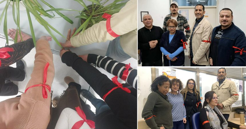 Tap Port du brassard rouge à l’agence Tap | Les journalistes restent mobilisés