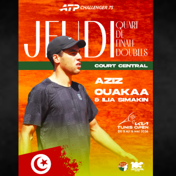 Kia Tunis Open 2026 | Un quart de finale explosif avec Aziz Ouakaa
