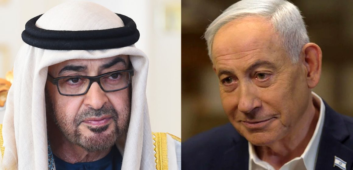 Mohammed-Ben-Zayed-Benjamin-Netanyahu Netanyahu hérisse ses alliés aux Emirats