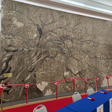 Une mosaïque tunisienne installée dans un musée japonais