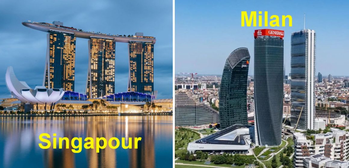 Singapour-Milan Milan et Singapour lorgnent les riches qui fuient Dubaï !