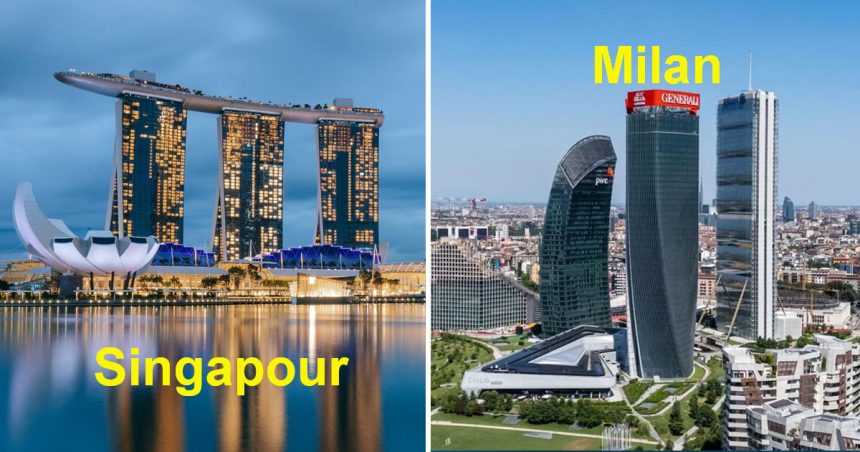 Singapour-Milan Milan et Singapour lorgnent les riches qui fuient Dubaï !