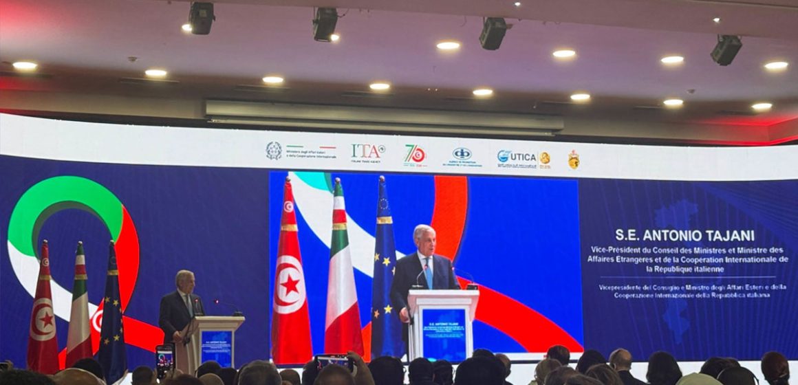 Tajani pour une «alliance stratégique» entre l&rsquo;Italie et la Tunisie   