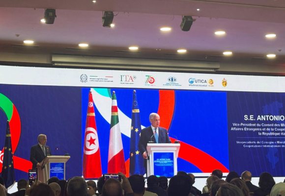 Tajani pour une «alliance stratégique» entre l&rsquo;Italie et la Tunisie   