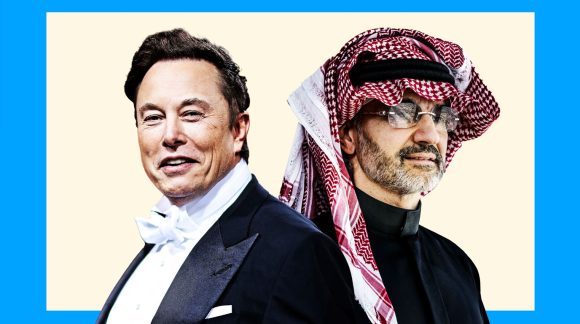 Elon-Musk-Prince-Al-Walid Grâce à SpaceX de Musk, la fortune d’Al-Walid ben Talal explose !