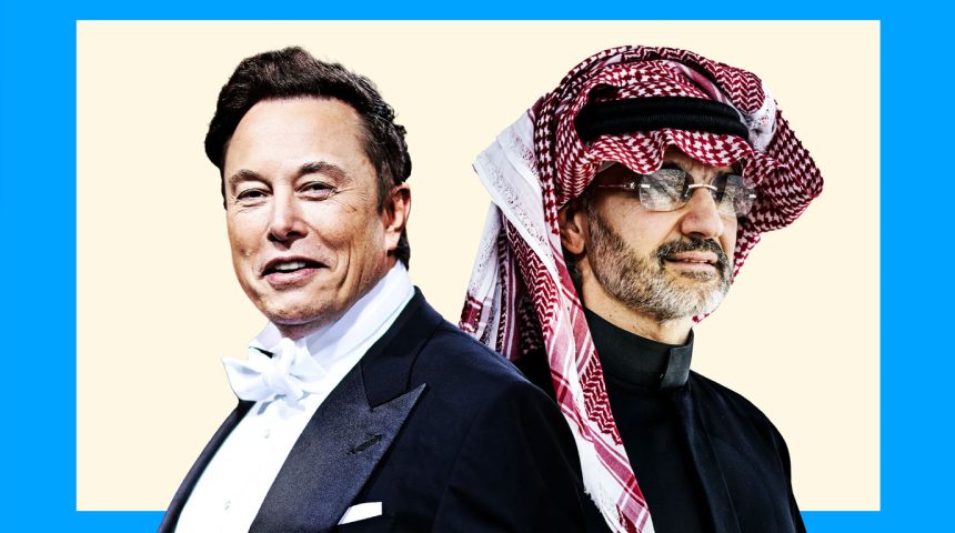 Elon-Musk-Prince-Al-Walid Grâce à SpaceX de Musk, la fortune d’Al-Walid ben Talal explose !