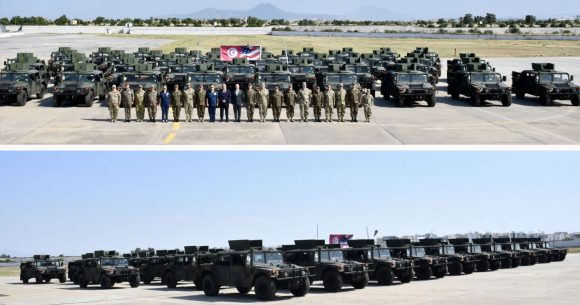 Livraison de 48 véhicules Hummer américains à l’armée tunisienne