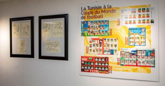 Exposition à Tunis sur le football et les vignettes Panini