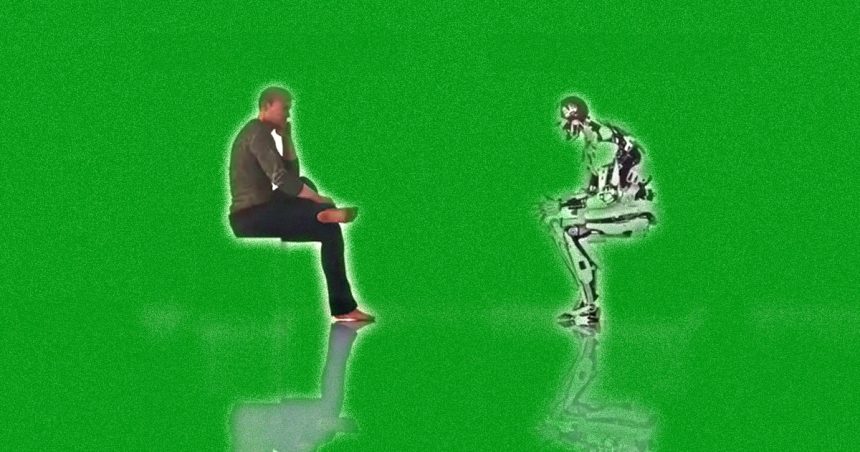 Homme-et-robot-2 L’IA, une menace existentielle pour l’humanité ?