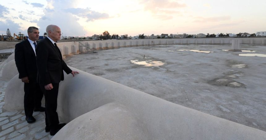 Kais-Saied-Piscine-des-Aghlabides-Kairouan Kairouan | La politique au chevet d’un hôpital fantôme