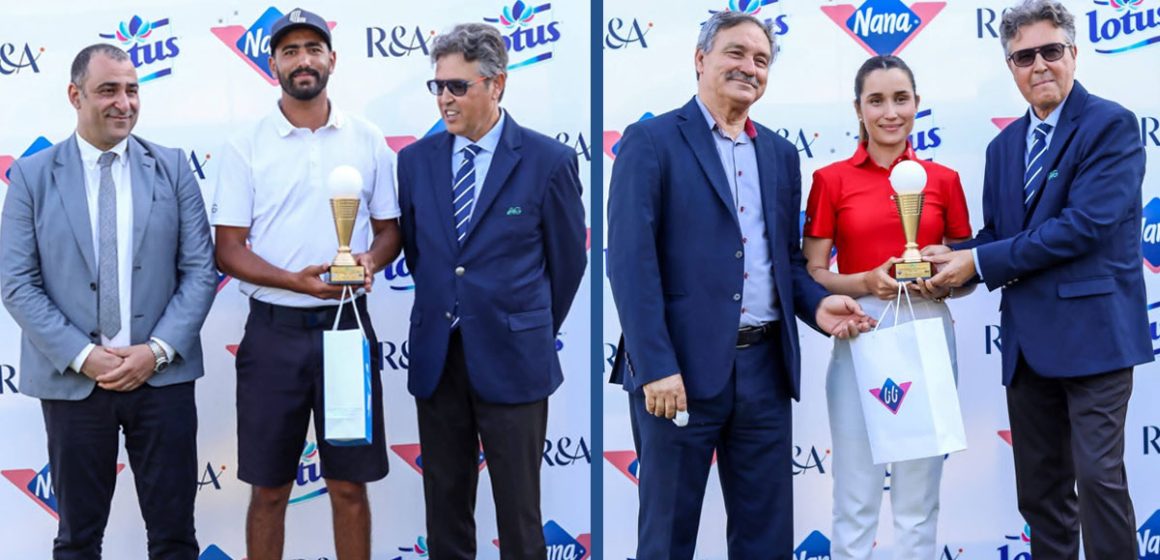 Rabeh Bedoui et Aya Ladhari sacrés champions de Tunisie de golf