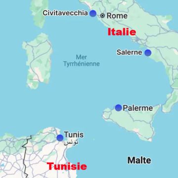 Tunisie-Italie-Carte La Tunisie, site de relocalisation technologique pour les entreprises italiennes