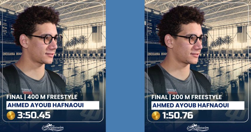 Ahmed-Ayoub-Hafnaoui-Florida Le Tunisien Ahmed Hafnaoui brille championnats d’été de natation de Floride