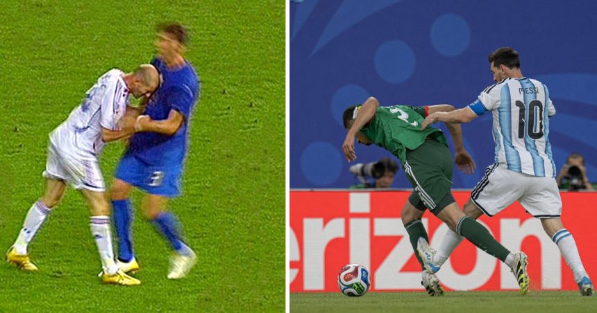 Coup-de-Boule-de-Zidane-Tacle-de-Messi La Fifa accusée de «trucage» favorisant Messi et l’Argentine