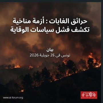 Feux de forêts | Le FTDES pointe les carences du système forestier en Tunisie