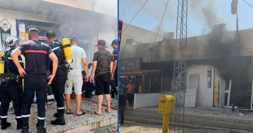 La Poste Redeyef Point sur l’incendie au bureau de poste de Redeyef
