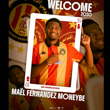 Maël Monyebe Fernandez Maël Monyebe Fernandez avec l’Espérance de Tunis jusqu’en 2030