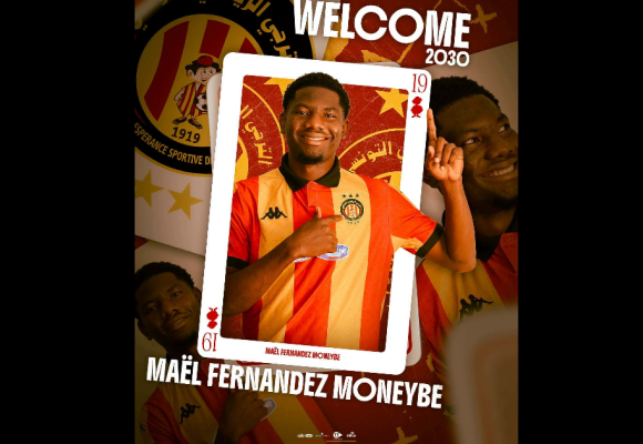 Maël Monyebe Fernandez avec l&rsquo;Espérance de Tunis jusqu&rsquo;en 2030