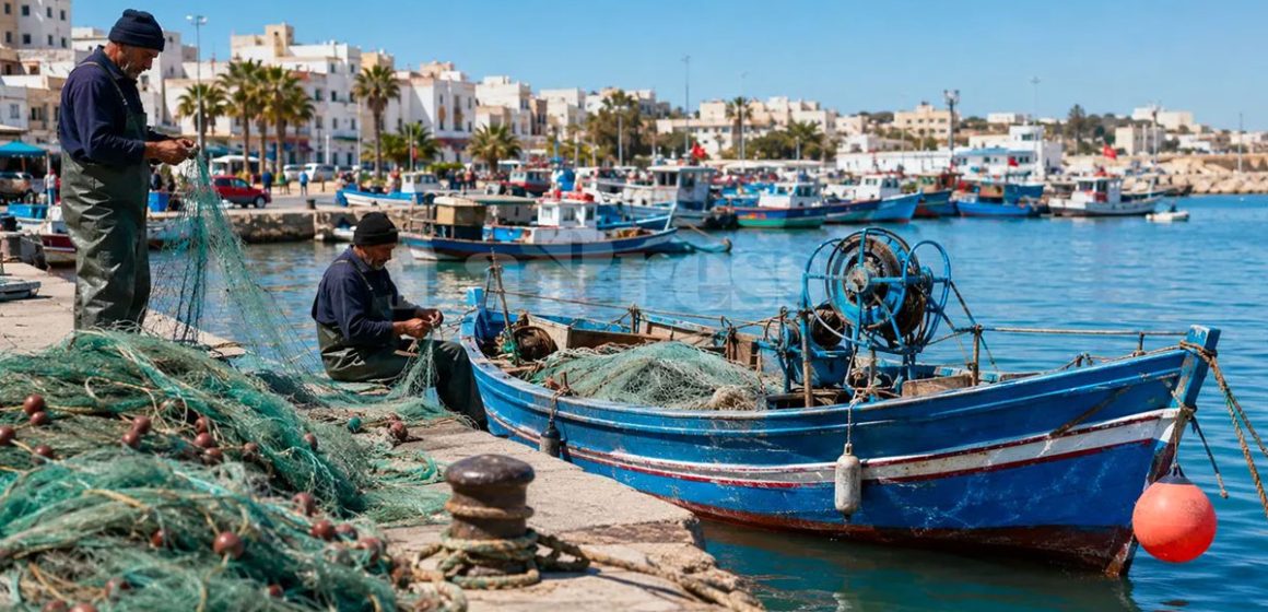 Pecheurs-tunisiens-a-Bizerte La Tunisie face à la crise de la crevette rouge