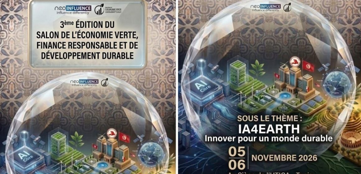 Salon-Economie-Verte-2026 Salon à Tunis | IA4Earth, les 5 et 6 novembre 2026