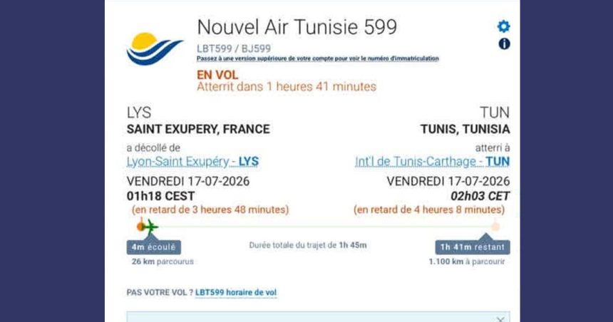 Vol-Nouvelair-599 Vol Lyon-Tunis | Des passagers accusent Nouvelair