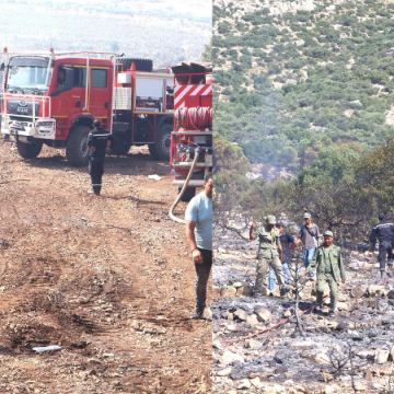 incendie Bargou Siliana | L’incendie de Jebel Masmoudine à Bargou maîtrisé