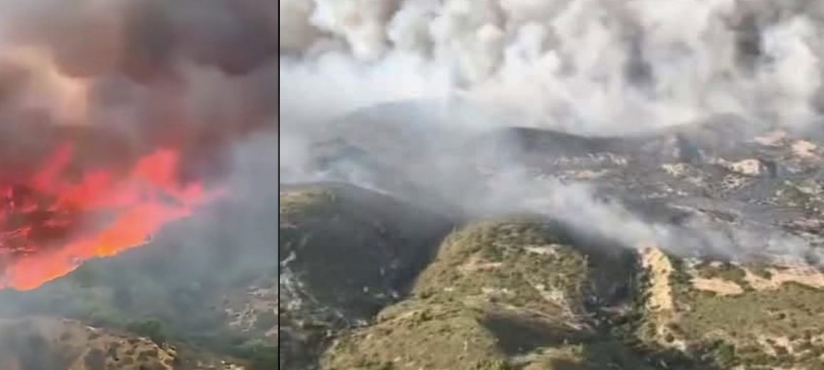 Zaghouan | L&rsquo;armée de l&rsquo;air intervient pour maîtriser l&rsquo;incendie de Jebel Chahma