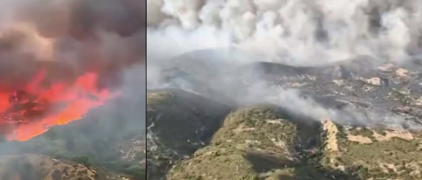 incendie Zaghouan Zaghouan | L’armée de l’air intervient pour maîtriser l’incendie de Jebel Chahma