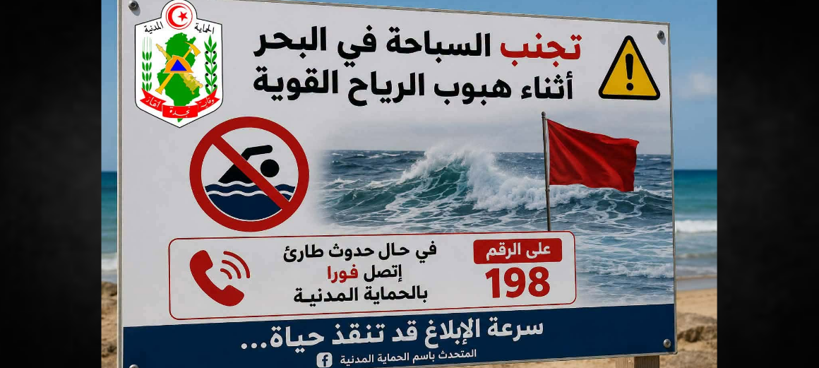 mer agitée Vents et mer agitée | La Protection civile appelle à la vigilance
