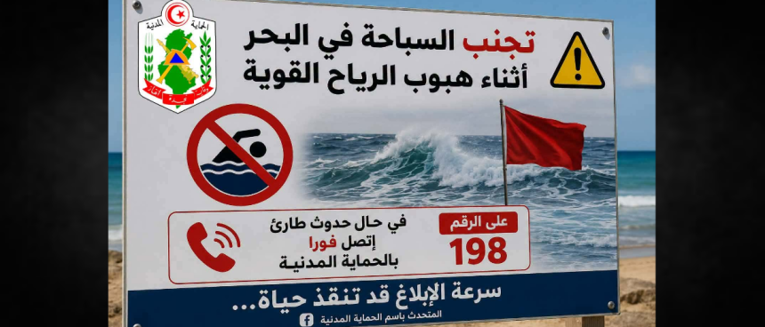 Vents et mer agitée | La Protection civile appelle à la vigilance