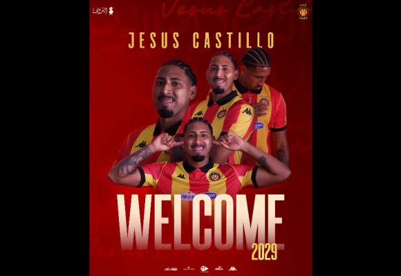 Jesus Castillo s&rsquo;engage avec l&rsquo;Espérance de Tunis jusqu’en 2029