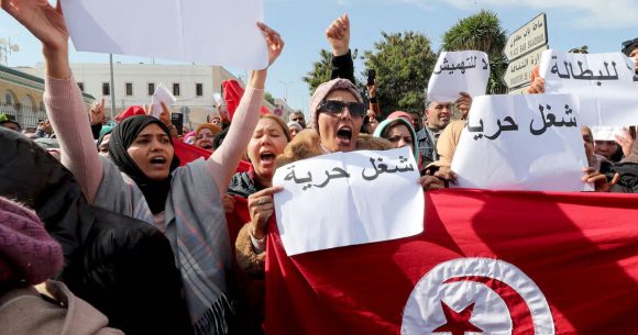 Manif-diplmes-chomeurs Tunisie | Pas de lueur au bout du tunnel pour les diplômés chômeurs