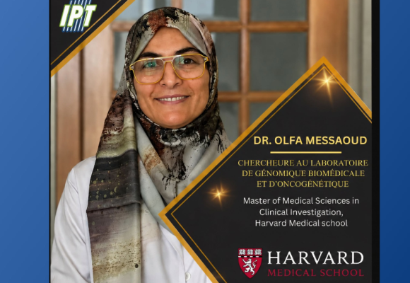 L&rsquo;Institut Pasteur félicite la Dre Messaoud, diplômée de la Harvard Medical School